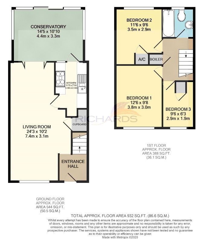 4, Amber Road, Wimborne floorplan