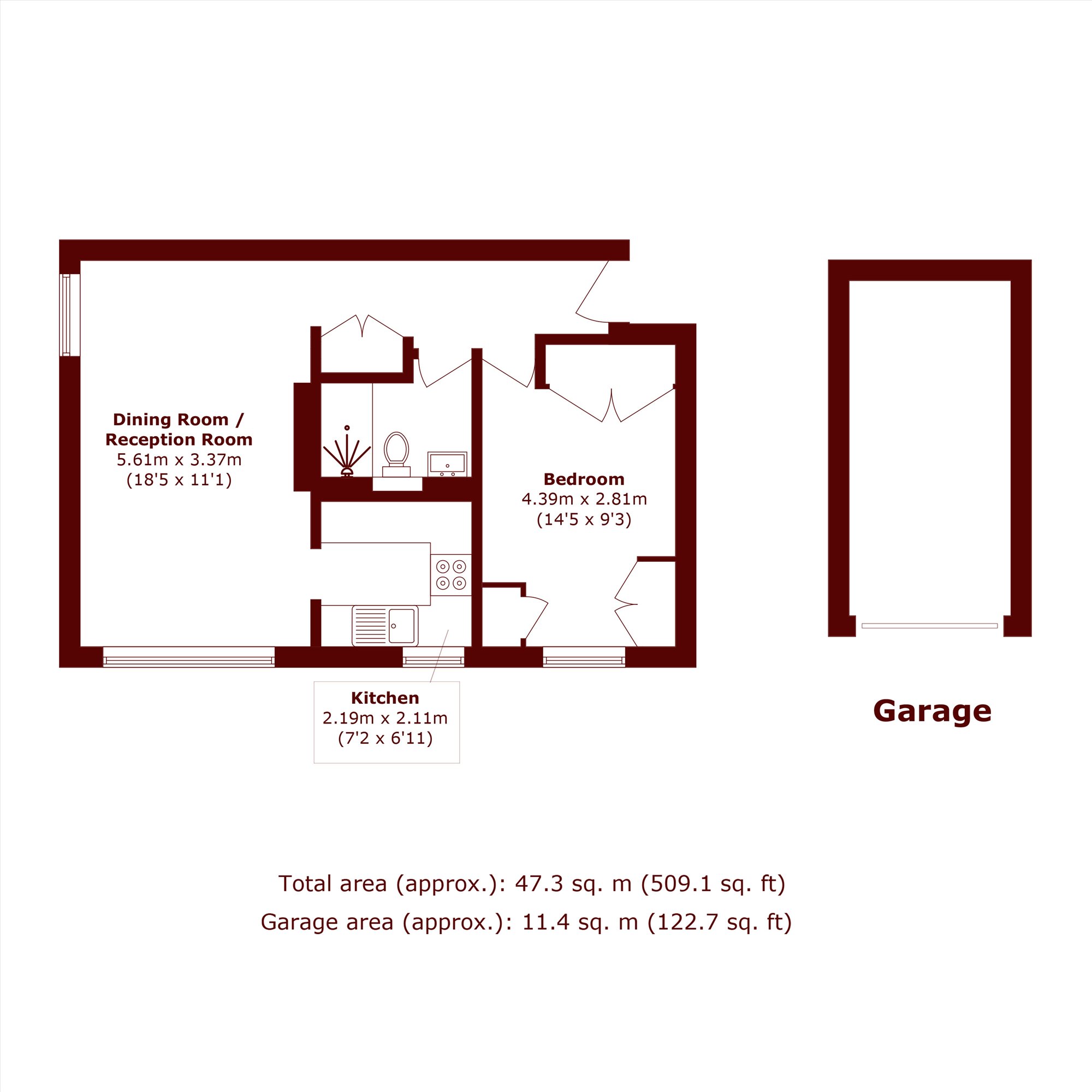 11, Laburnum Place, London floorplan