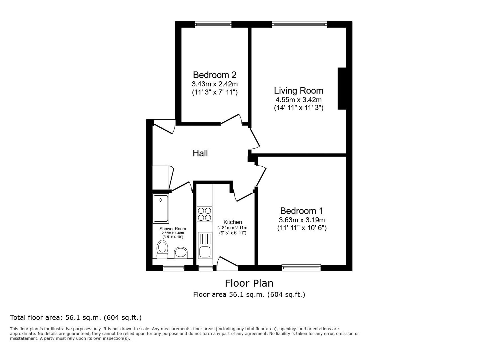 Flat 49, Park Court Park Road, Kingston Upon Thames floorplan