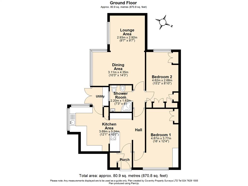 20, Torpoint Close, Coventry floorplan