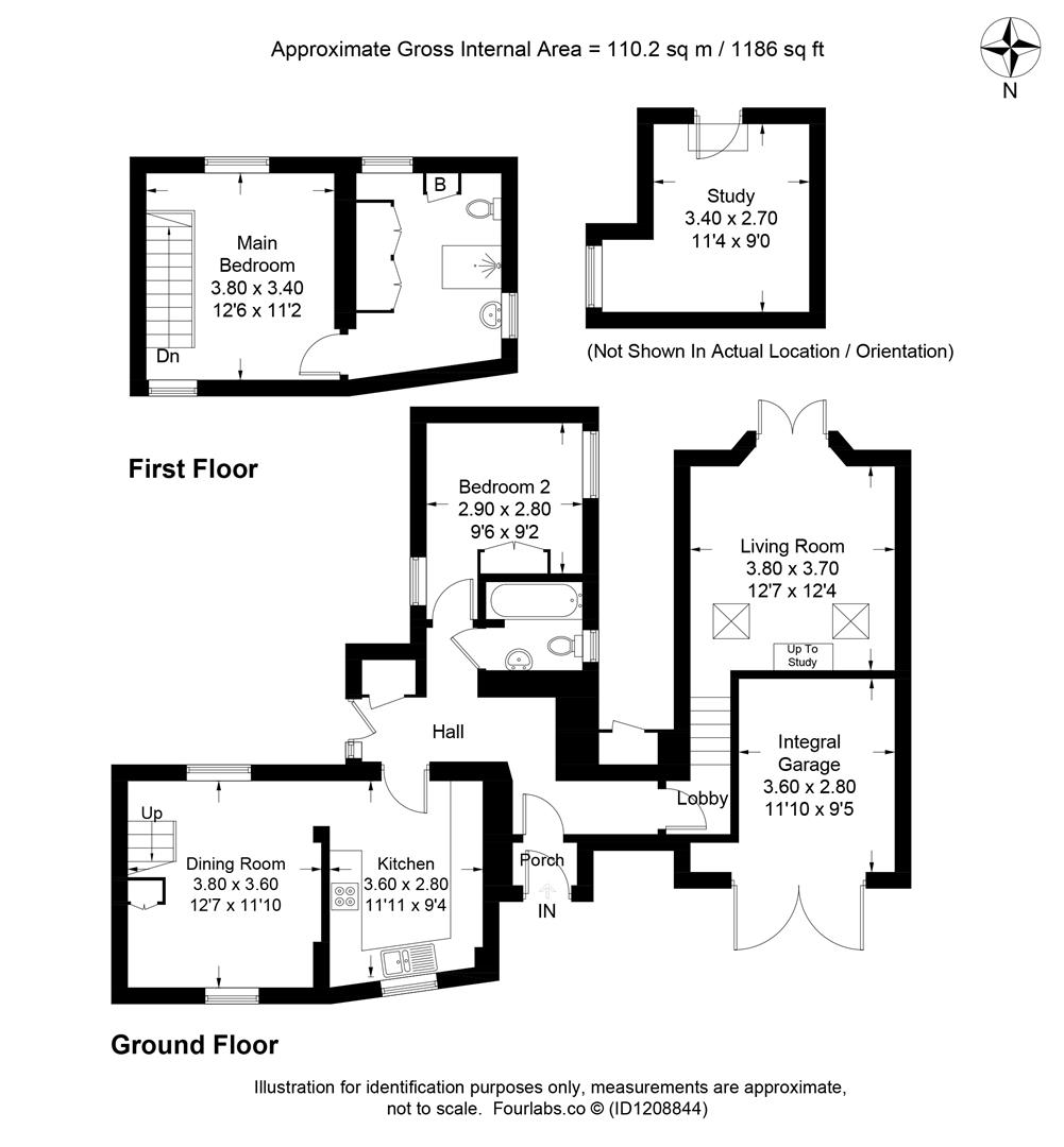 Elm Cottage, Staplehay, Taunton floorplan
