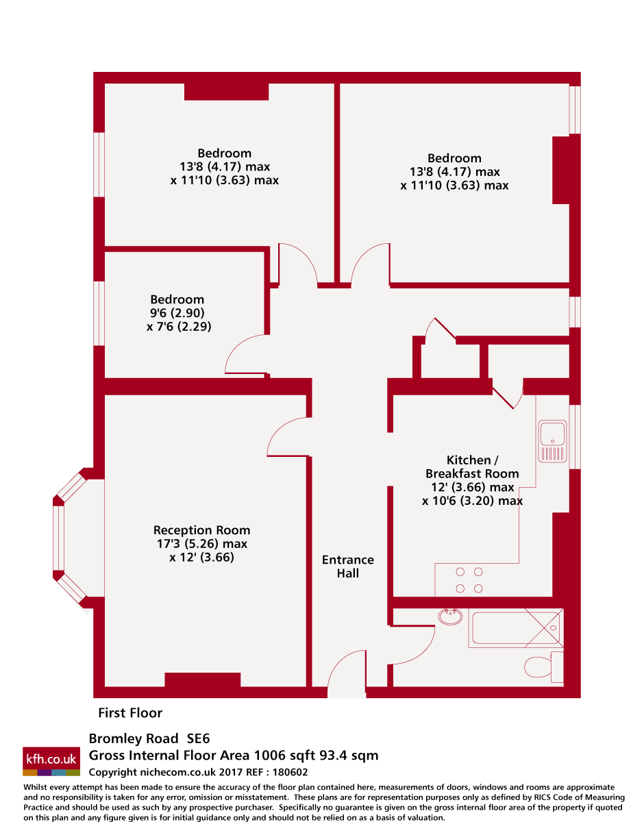 189, Bromley Road, London floorplan