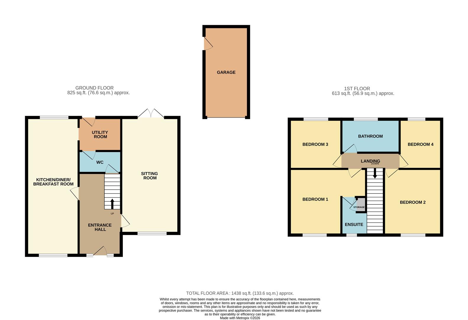 2, Meadowsweet Close, Lowestoft floorplan