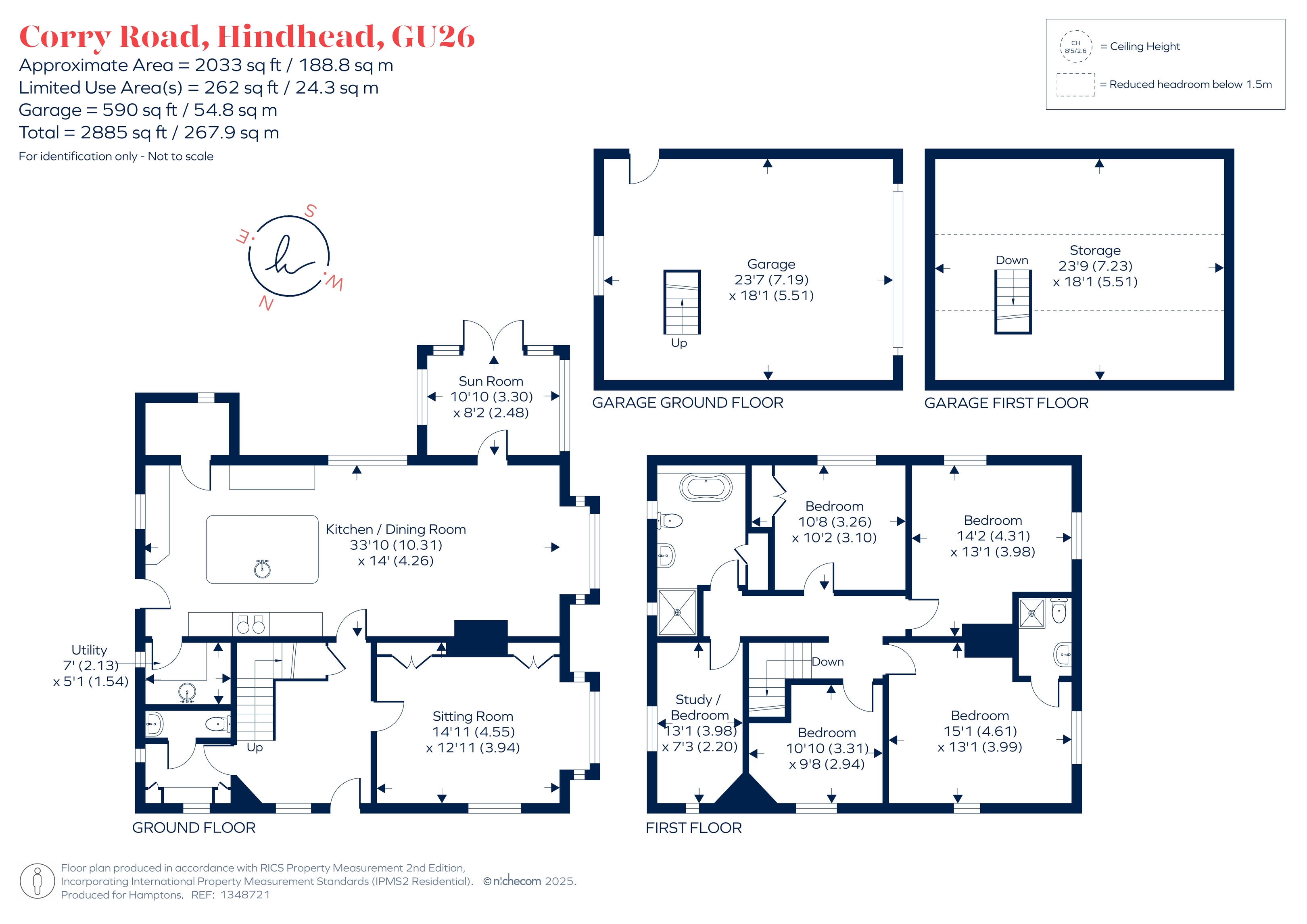 The Knowle, Corry Road, HINDHEAD floorplan