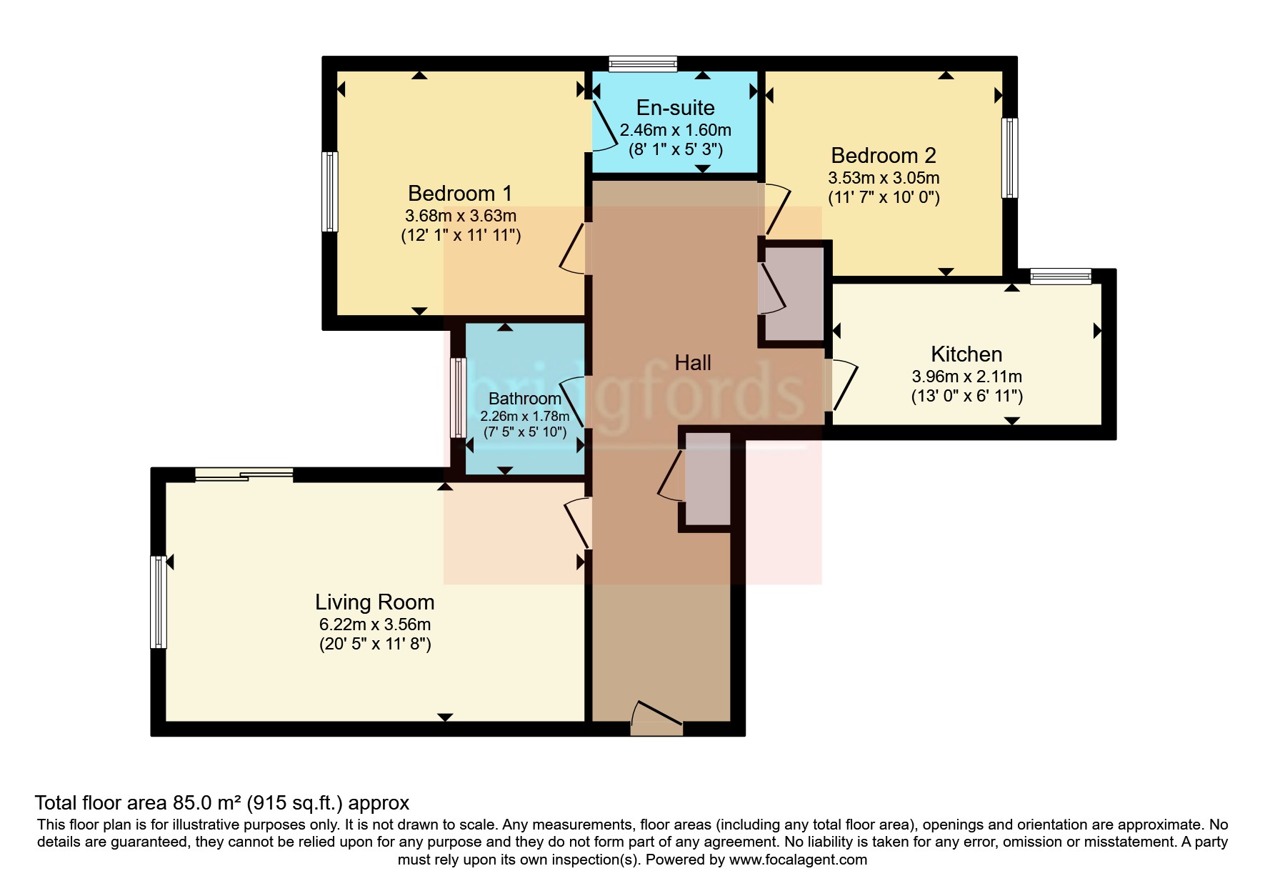 Flat 3, Temple Court,, Temple Road, Derbyshire floorplan