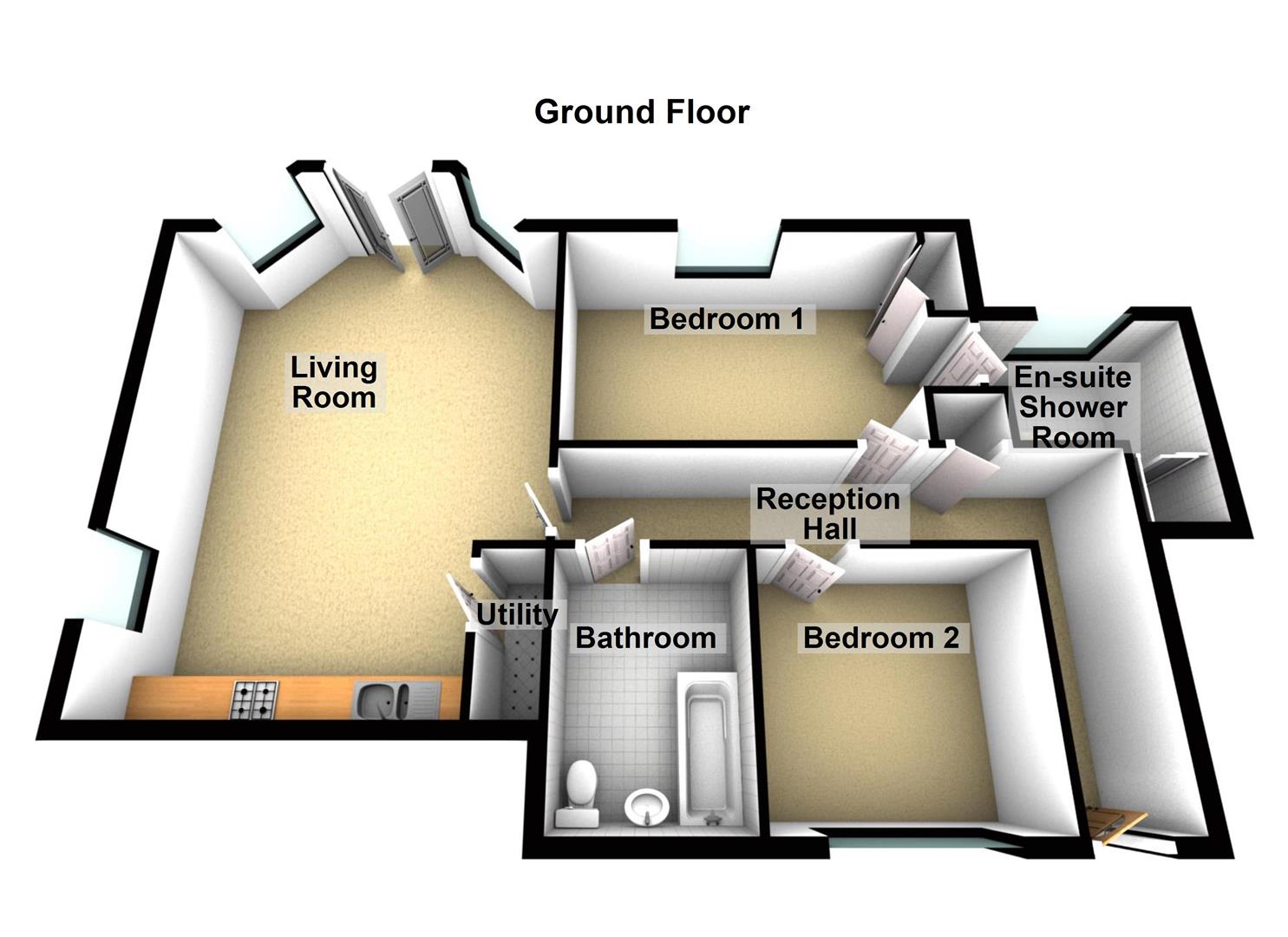 Roman Road, Chester Green, Derby DE1, 2 bedroom flat for sale