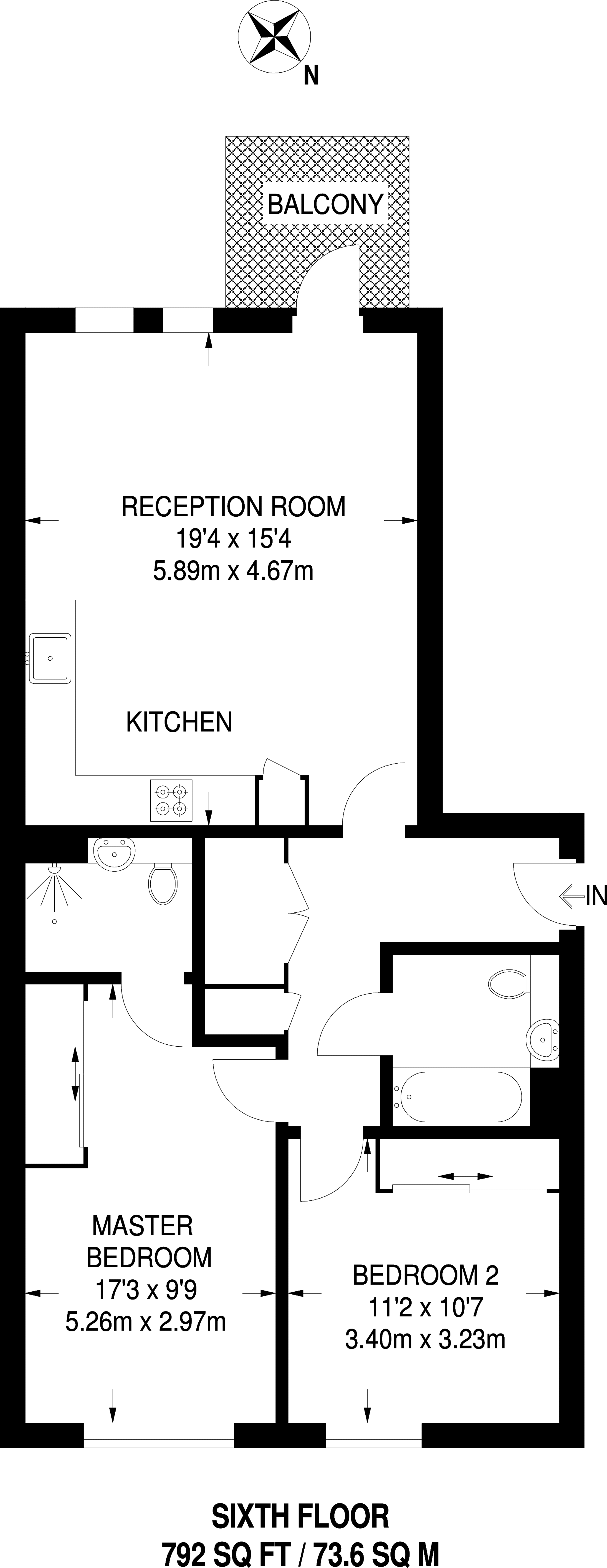 Smithfield Square N8, Harringay floorplan