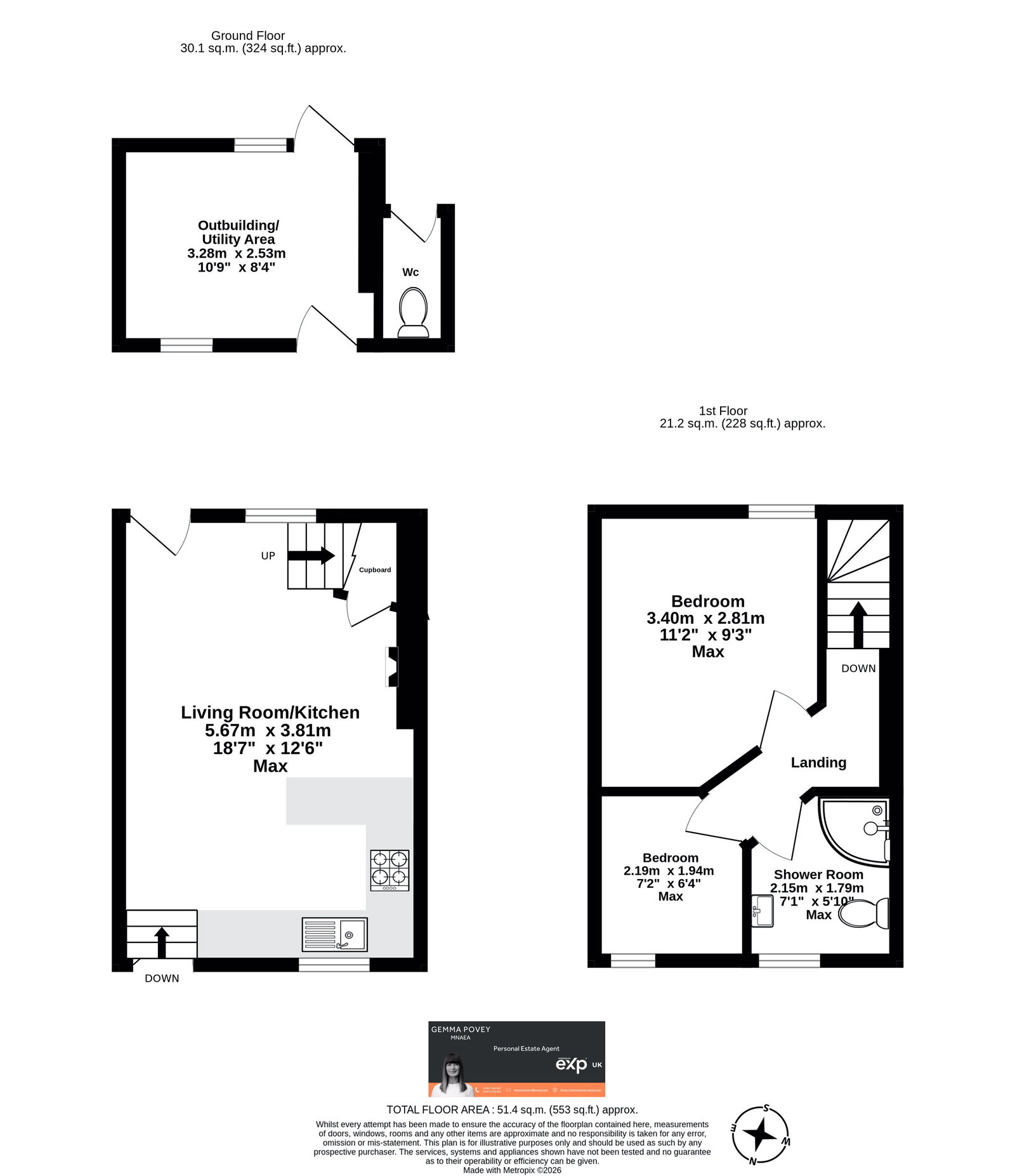 The Cottage, Maes Y Gwartha Road, Abergavenny floorplan