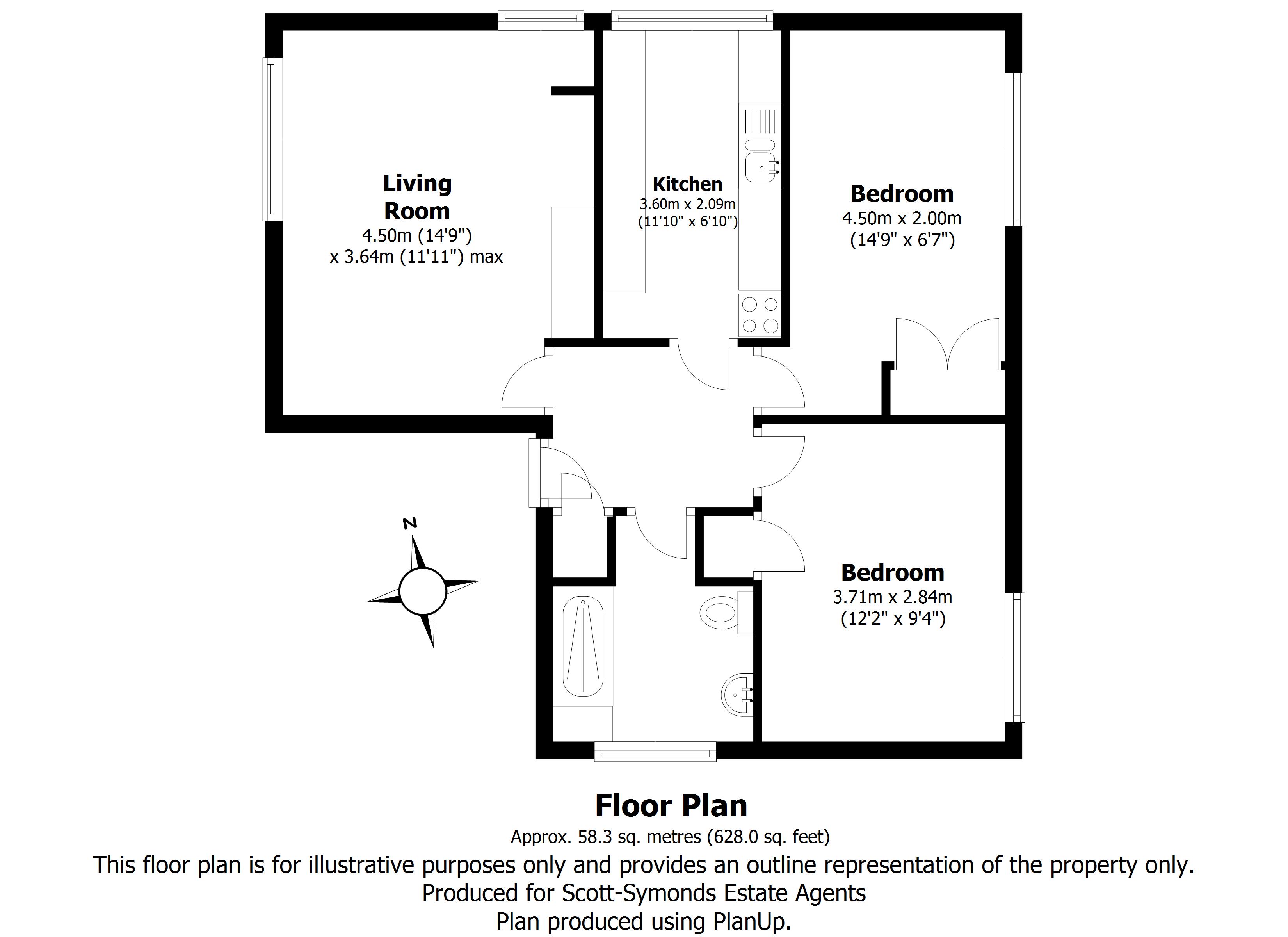 2 Bedrooms Flat to rent in Brookside Court, Woodstock OX20