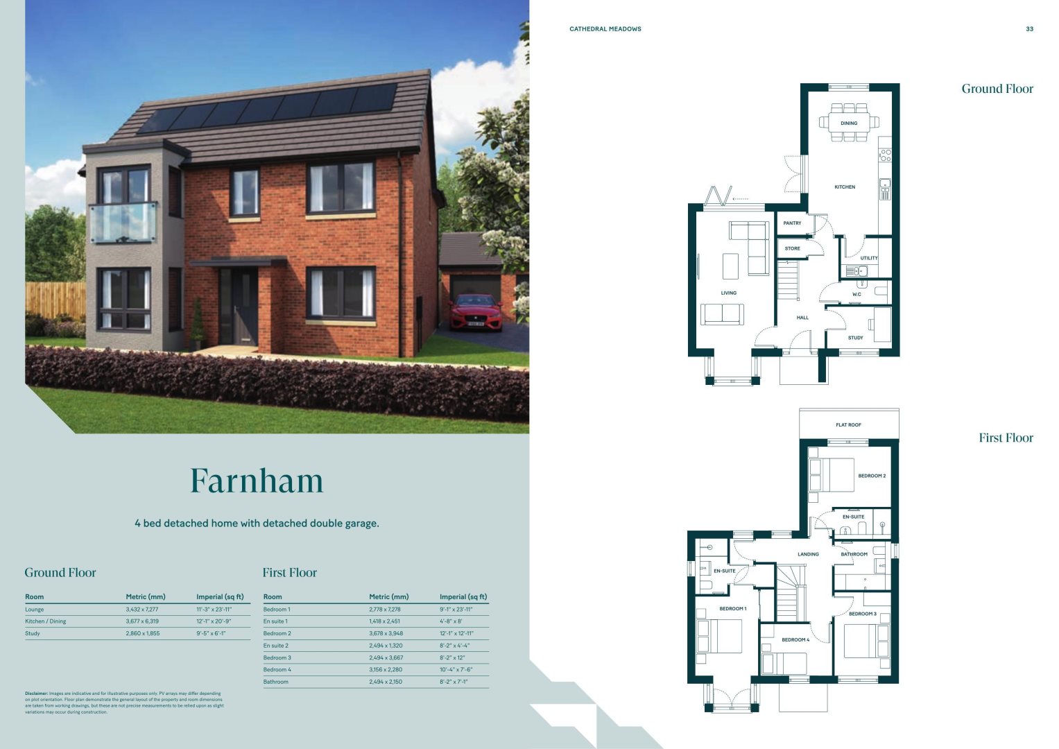 Plot 69, Farnham, Cathedral Meadows, Station Road, Durham floorplan