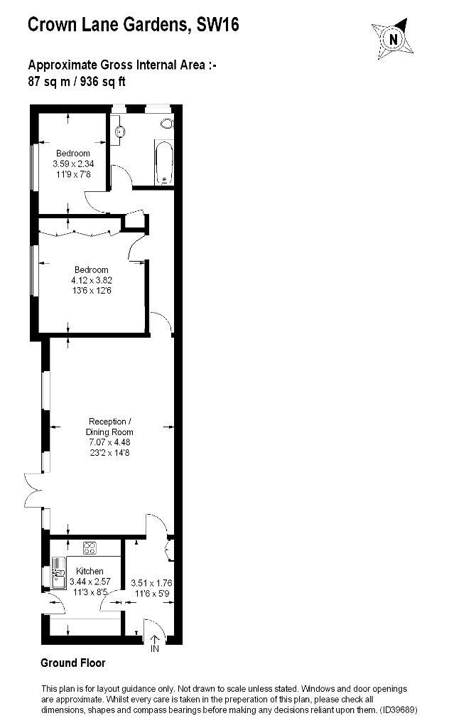 2 Bedrooms Flat to rent in Crown Lane Gardens, Crown Lane, London SW16
