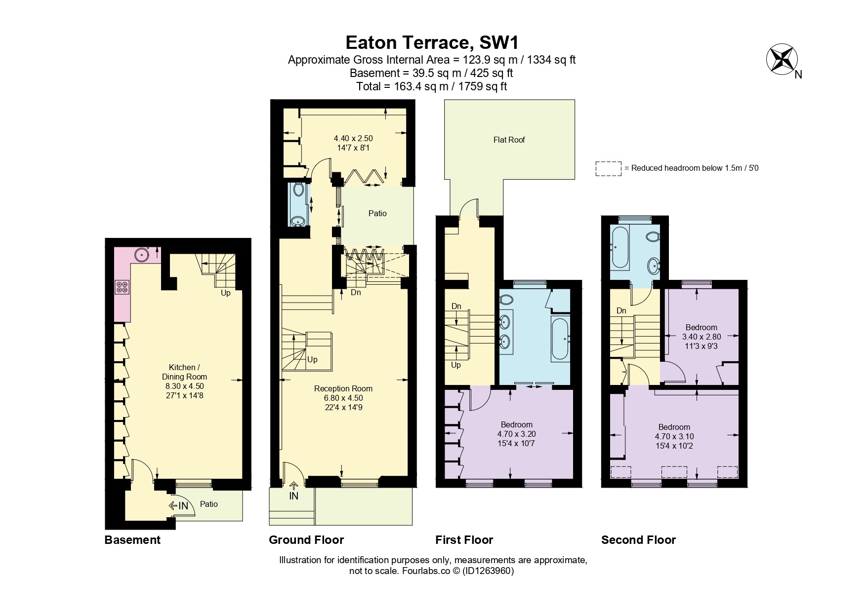 98 Eaton Terrace, Belgravia floorplan