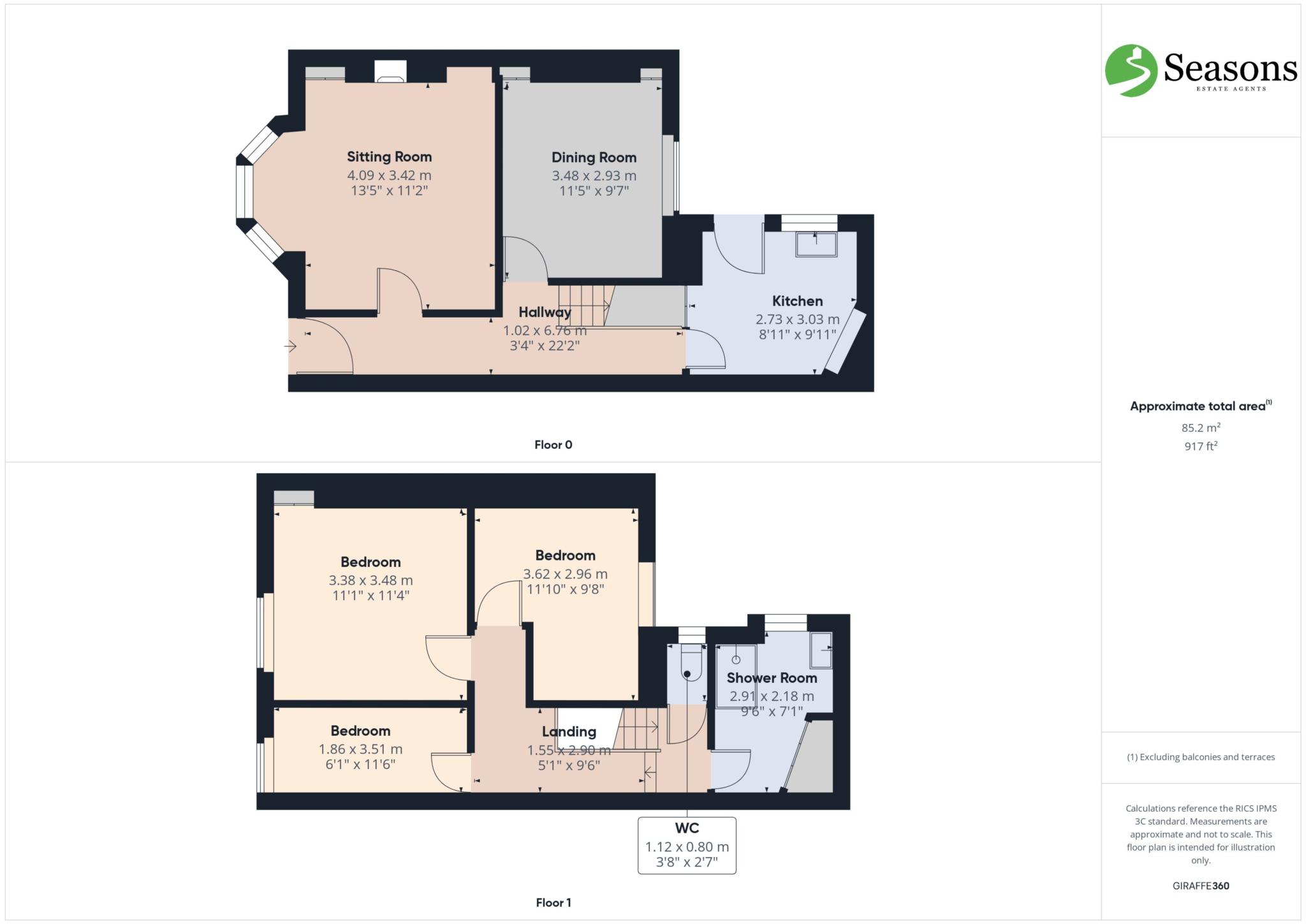 8, Beech Terrace, West Road, Looe floorplan