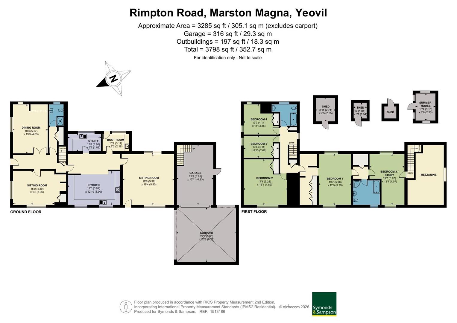 Studleys Farm House, Rimpton Road, Yeovil floorplan