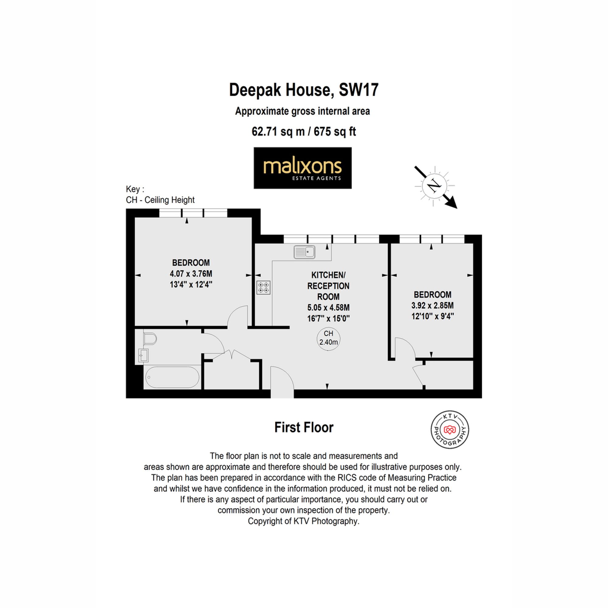 Flat 105, Deepak House, London floorplan