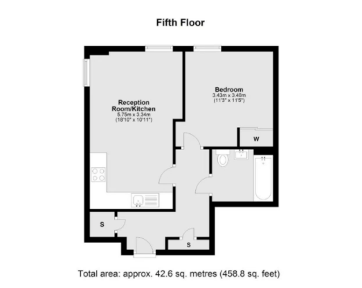 Flat 21, Poulton court, Victoria road, London floorplan