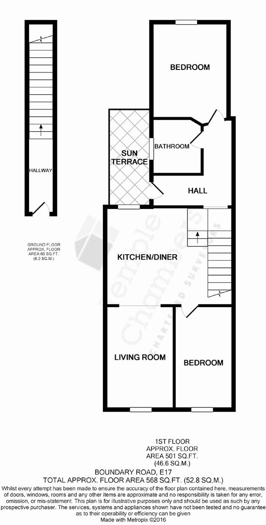 Boundary Road, London floorplan