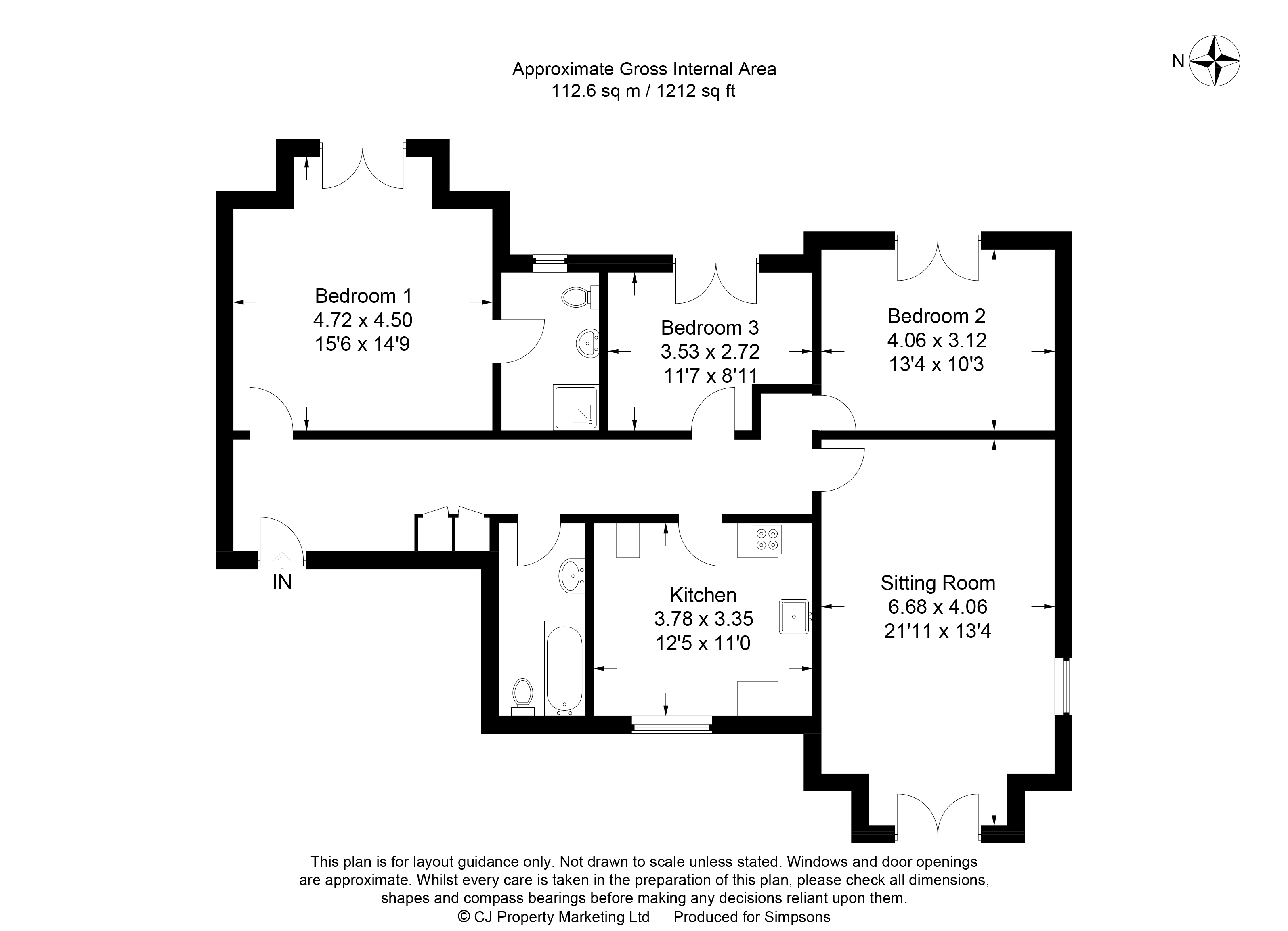 3 Bedrooms Flat for sale in Marina Way, Abingdon OX14