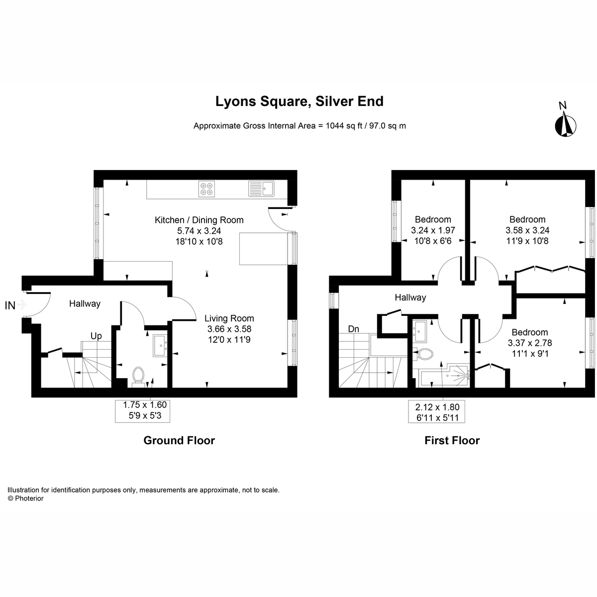 Lyons Square, Witham floorplan