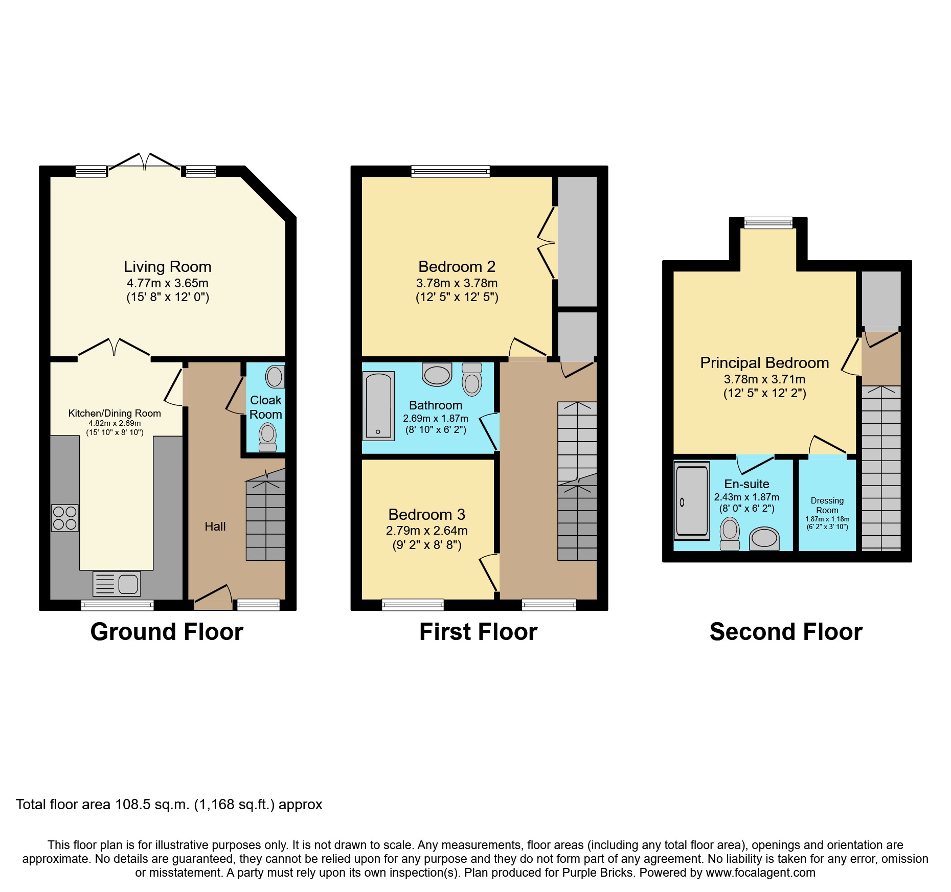 Edelin Road, Maidstone ME14, 3 bedroom terraced house for sale
