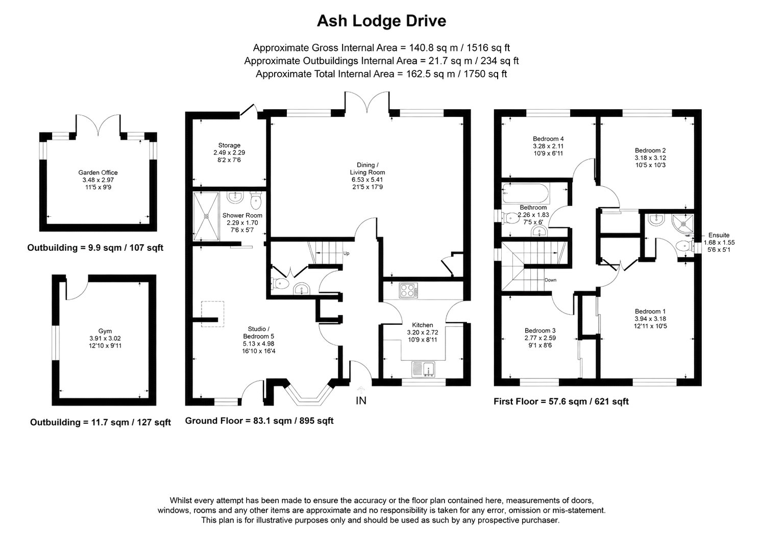 25, Ash Lodge Drive, Ash floorplan