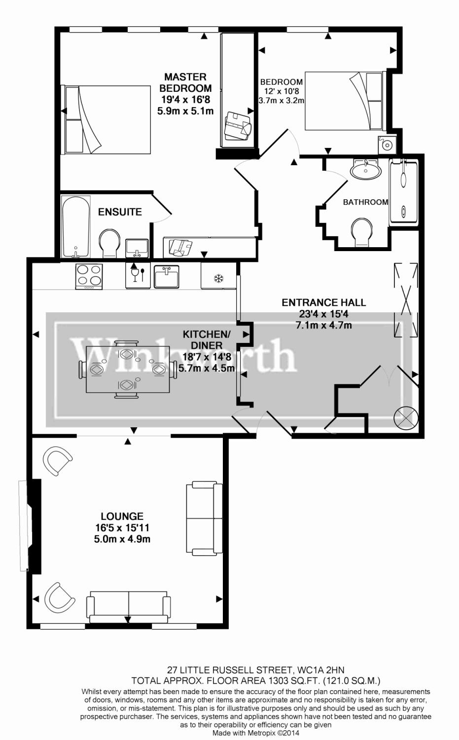 2 Bedrooms Flat to rent in Little Russell Street, Bloomsbury, London WC1A