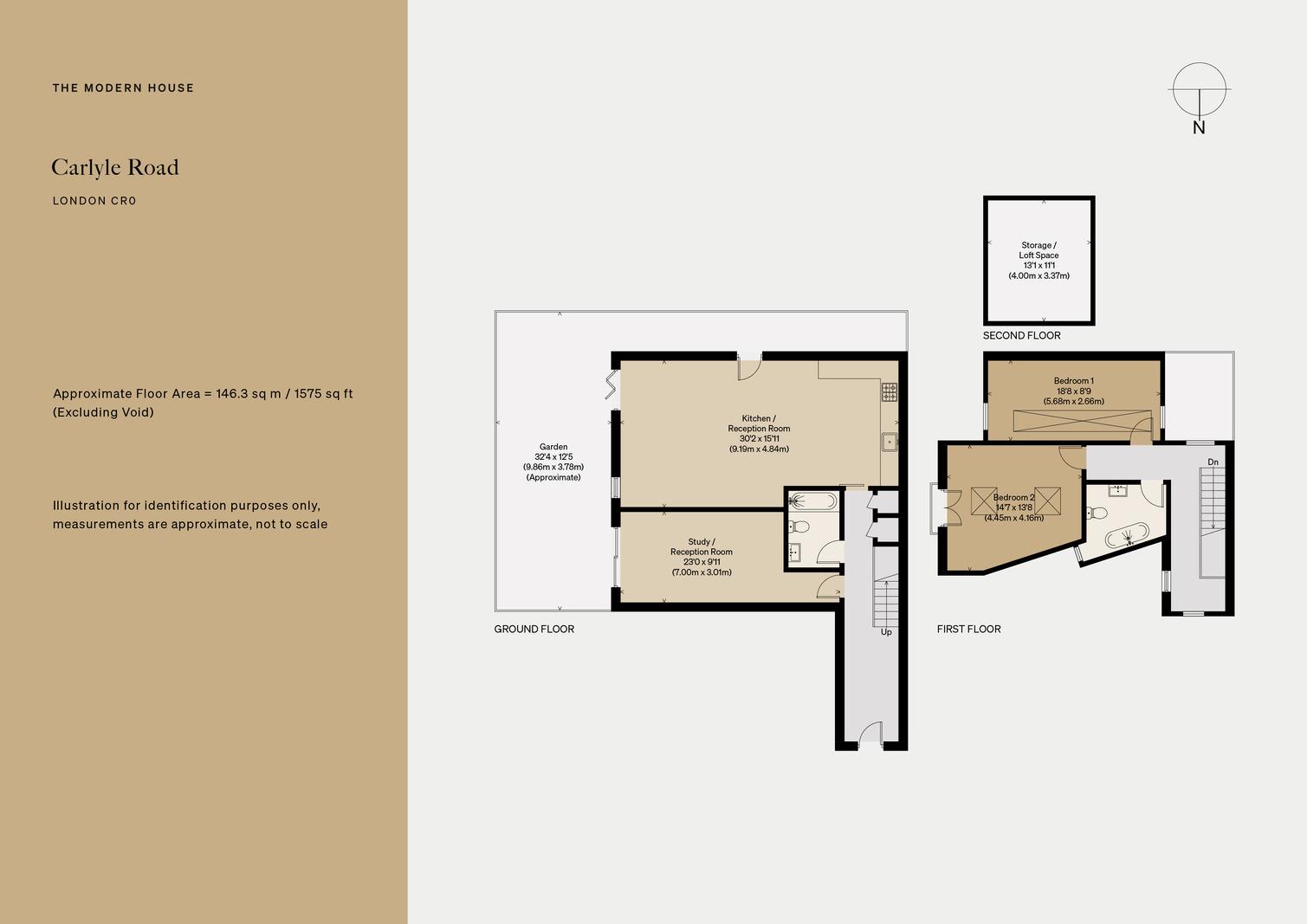 1A, Carlyle Road, London floorplan