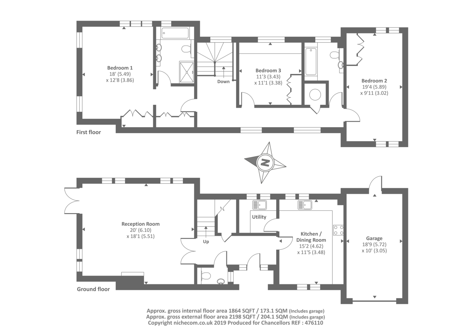 3 Bedrooms Terraced house for sale in Virginia Water, Surrey GU25