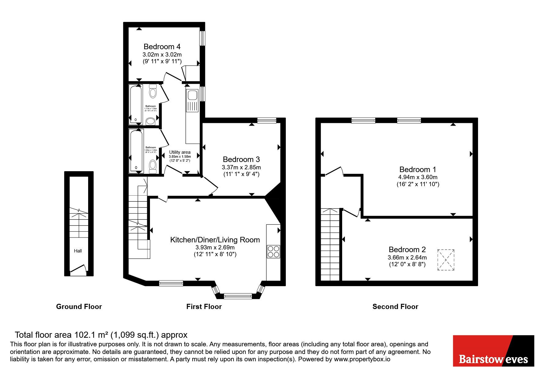 18A,, Charlemont Road, London floorplan