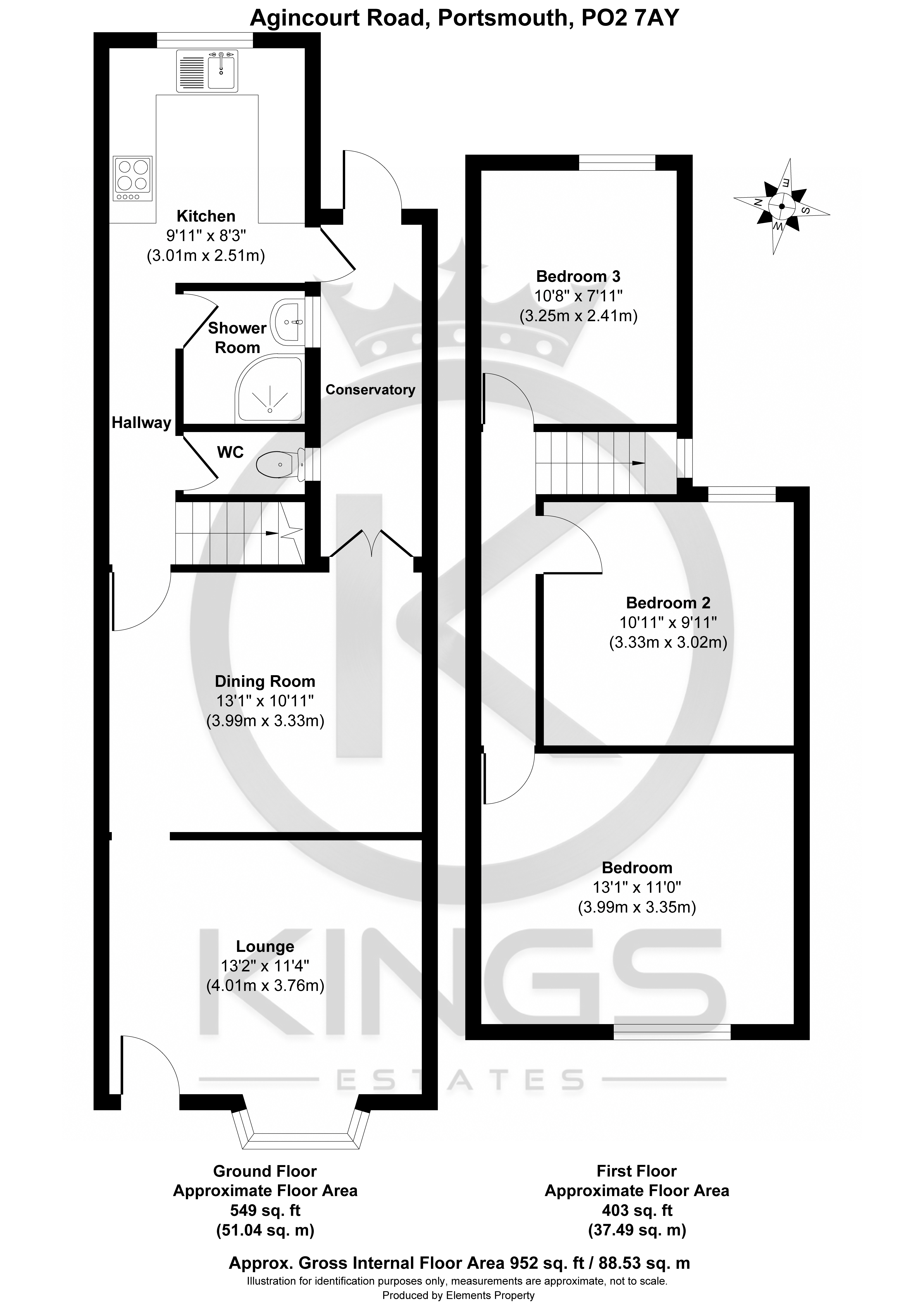 22, Agincourt Road, Portsmouth floorplan