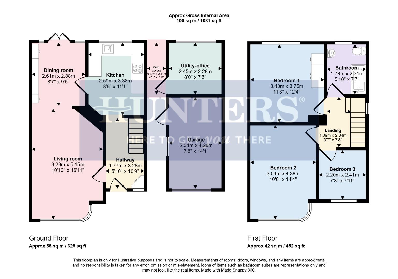 9, Horndean Avenue, Wigston floorplan