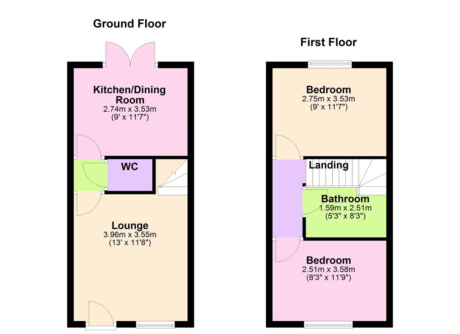 9, Elder Close, Sapcote floorplan