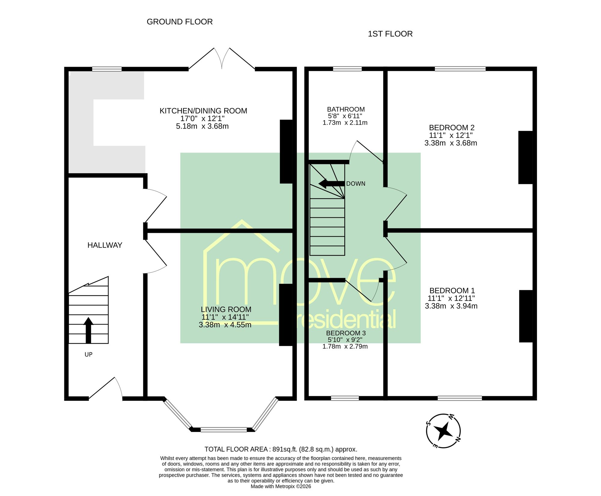 6 Russell Road, Wallasey floorplan