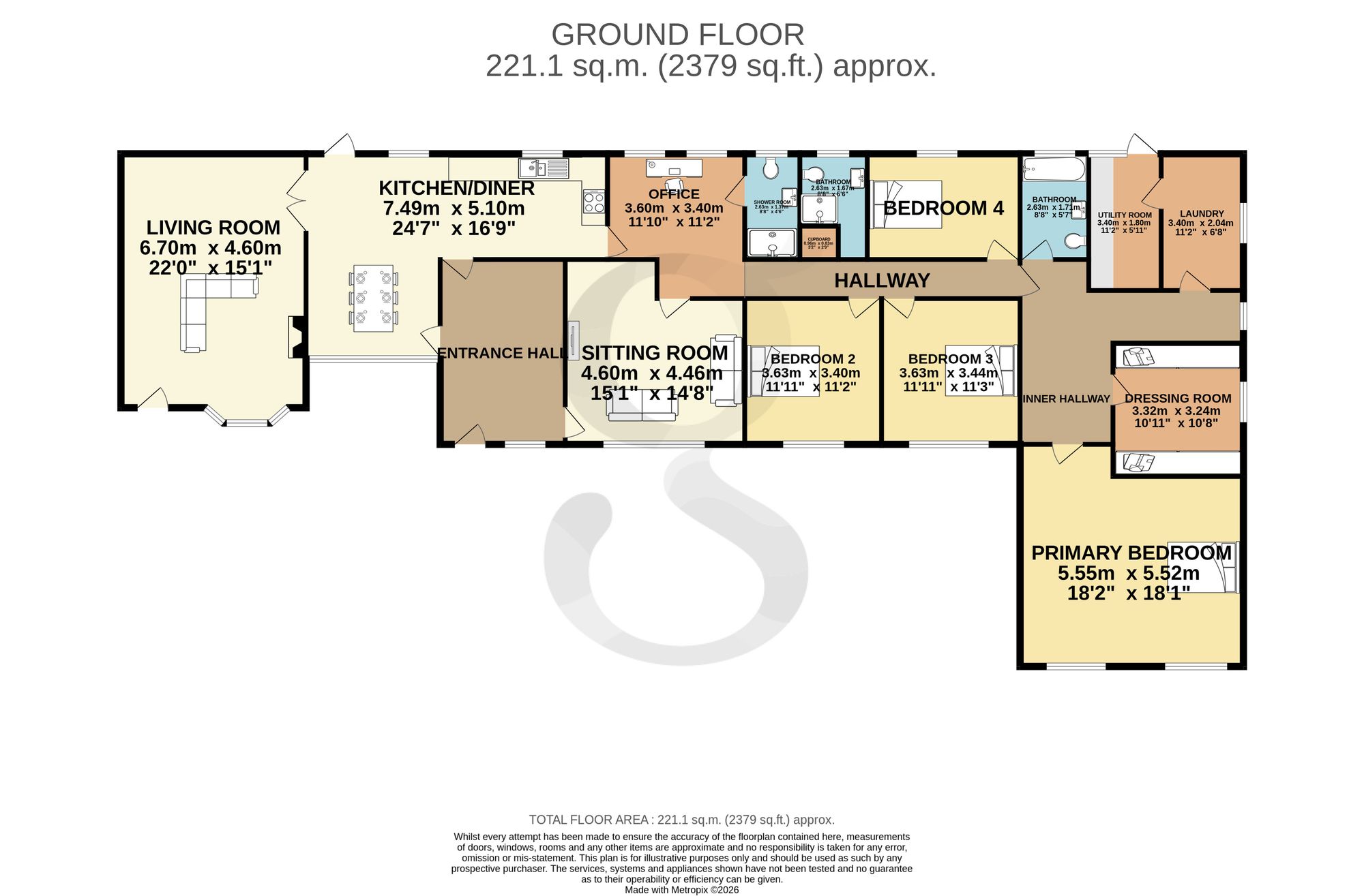 Maison Du Cerisier Le Mont Sohier, Jersey floorplan