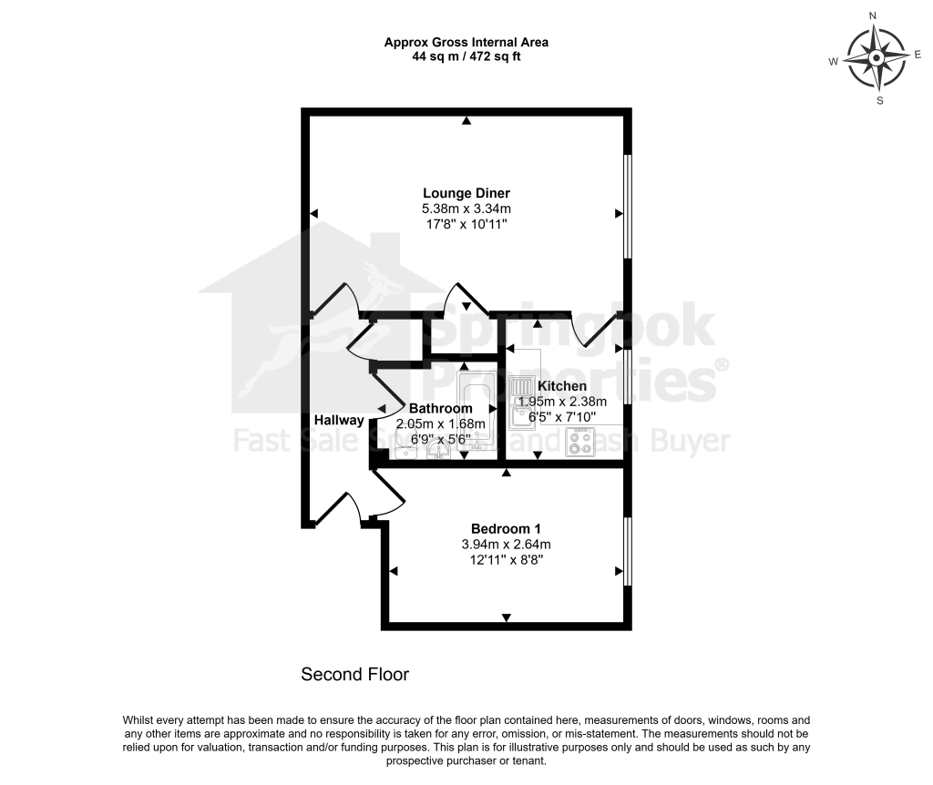58, Paxton Road, London floorplan