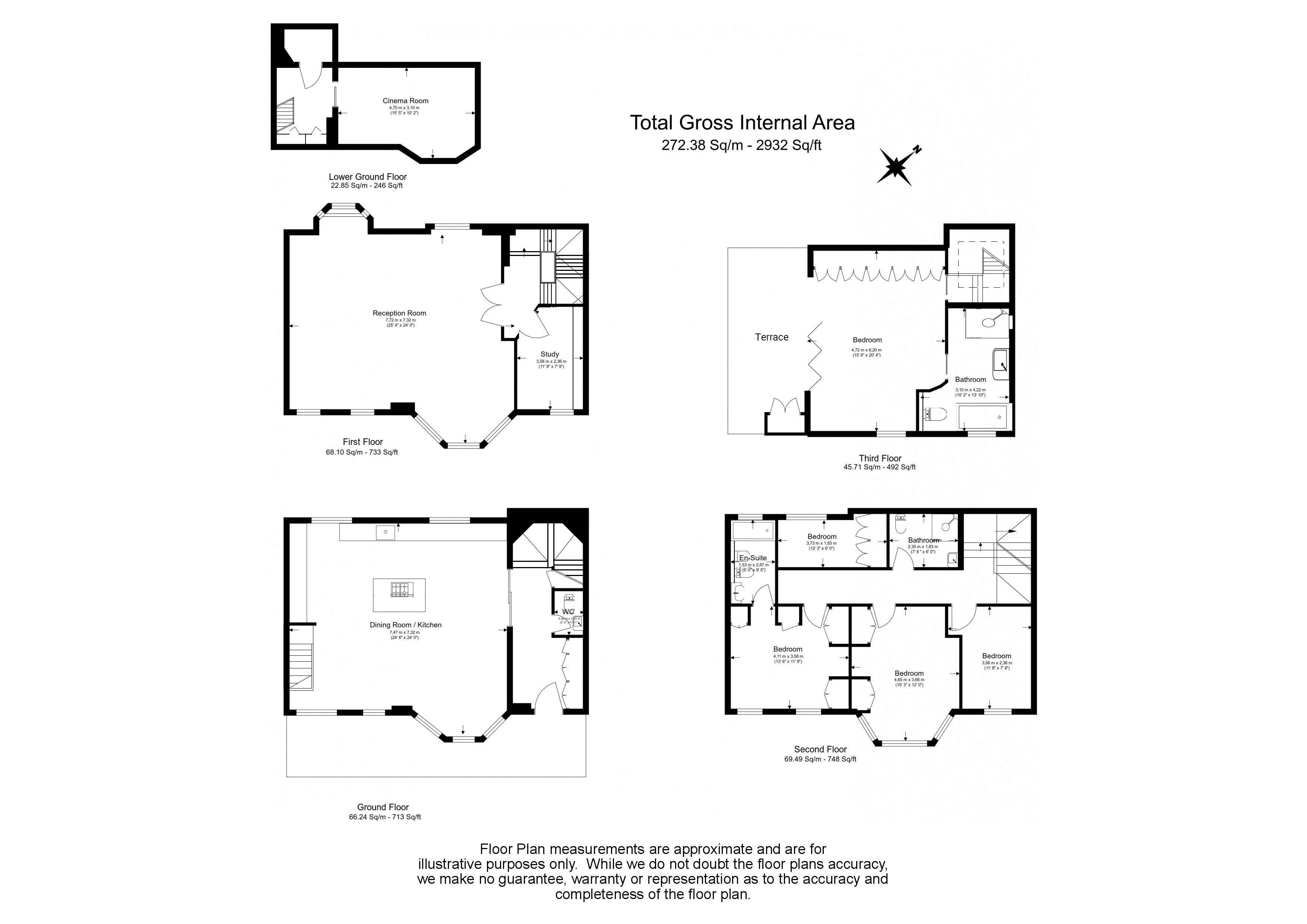 5 Bedrooms Town house to rent in Stanhope Terrace, Lancaster Gate, Hyde Park W2