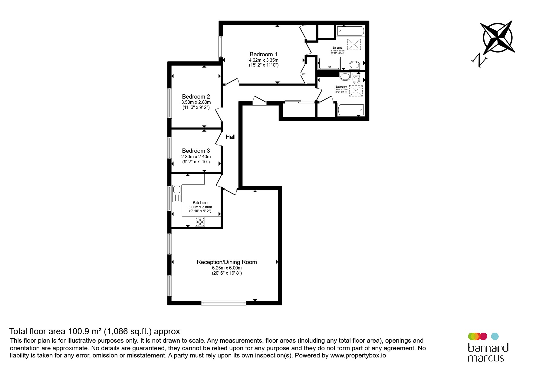 Flat 7, 20, Culmington Road, South Croydon floorplan