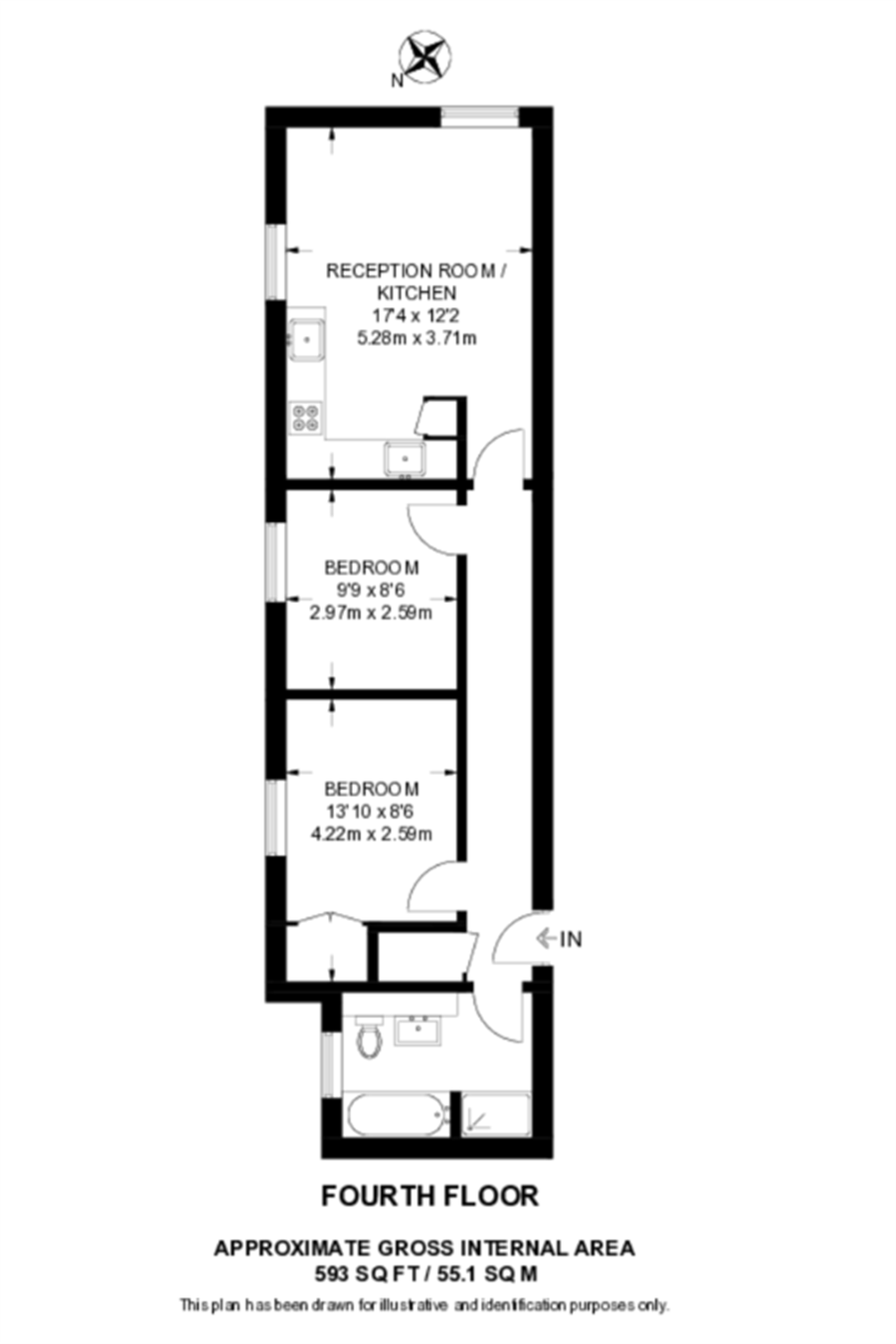 Flat 11, Brent View House, Golders Green floorplan