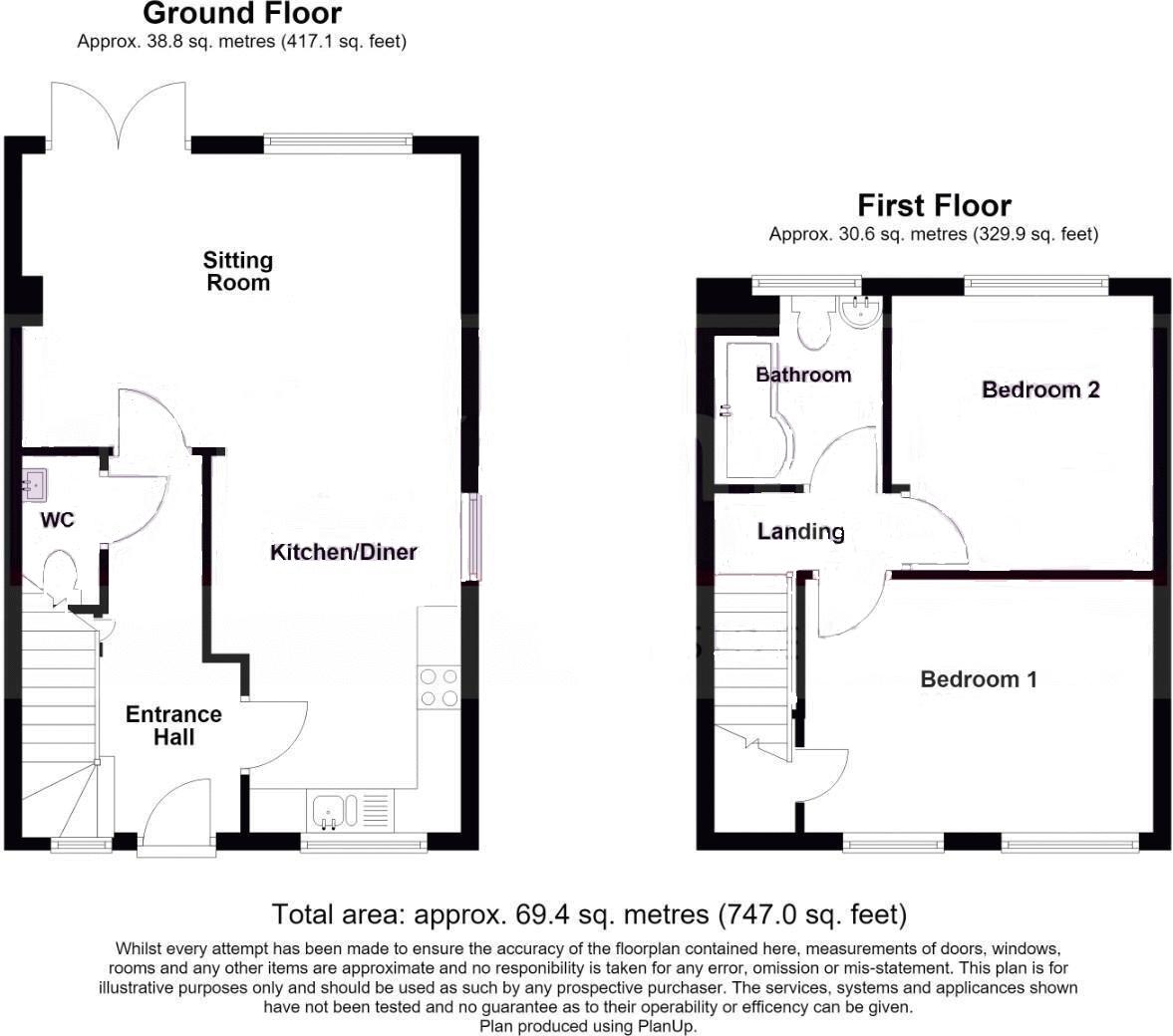 84, Wemberham Lane, Yatton floorplan