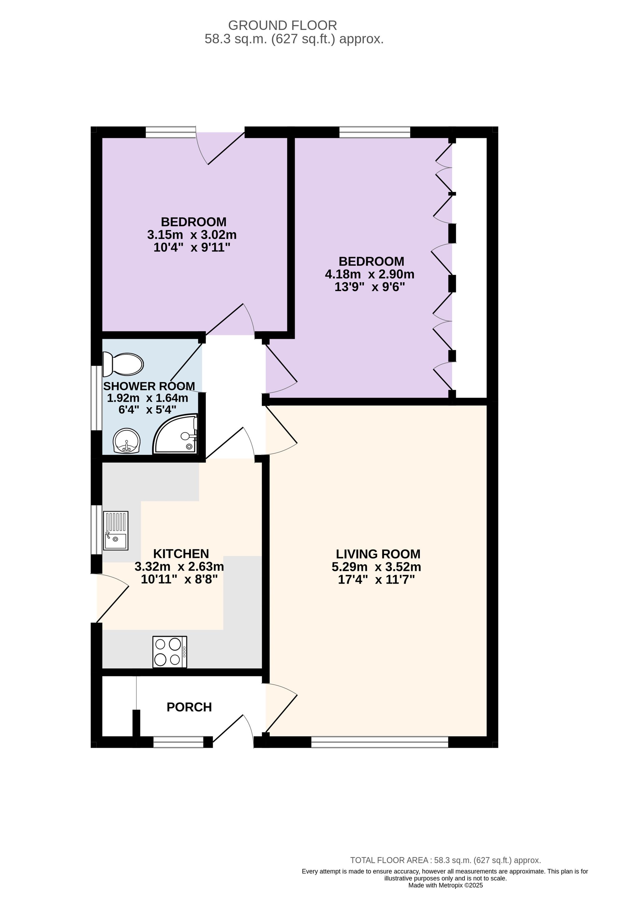 3 Brindle Close, Preston floorplan