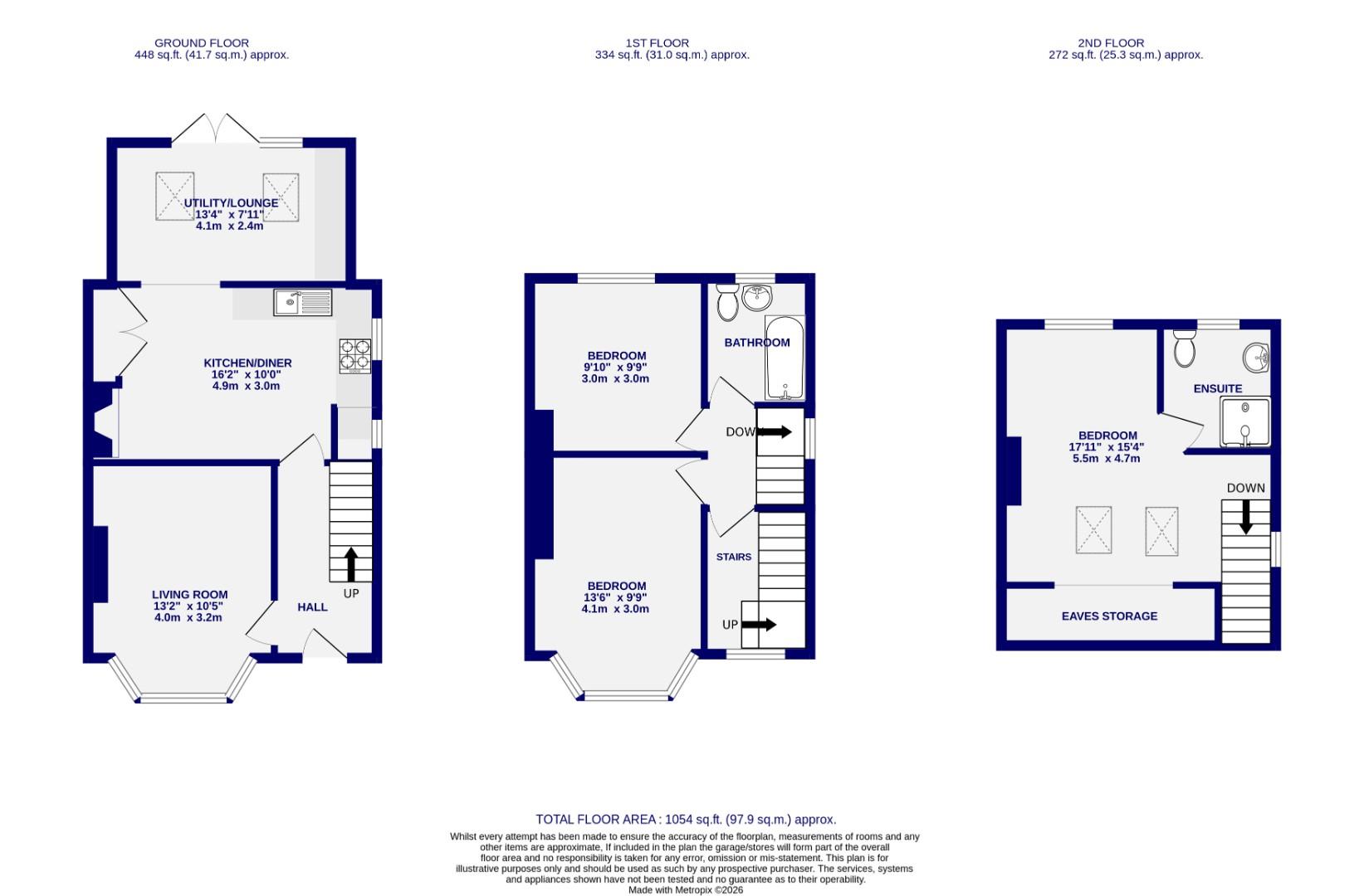14, Grants Avenue, York floorplan