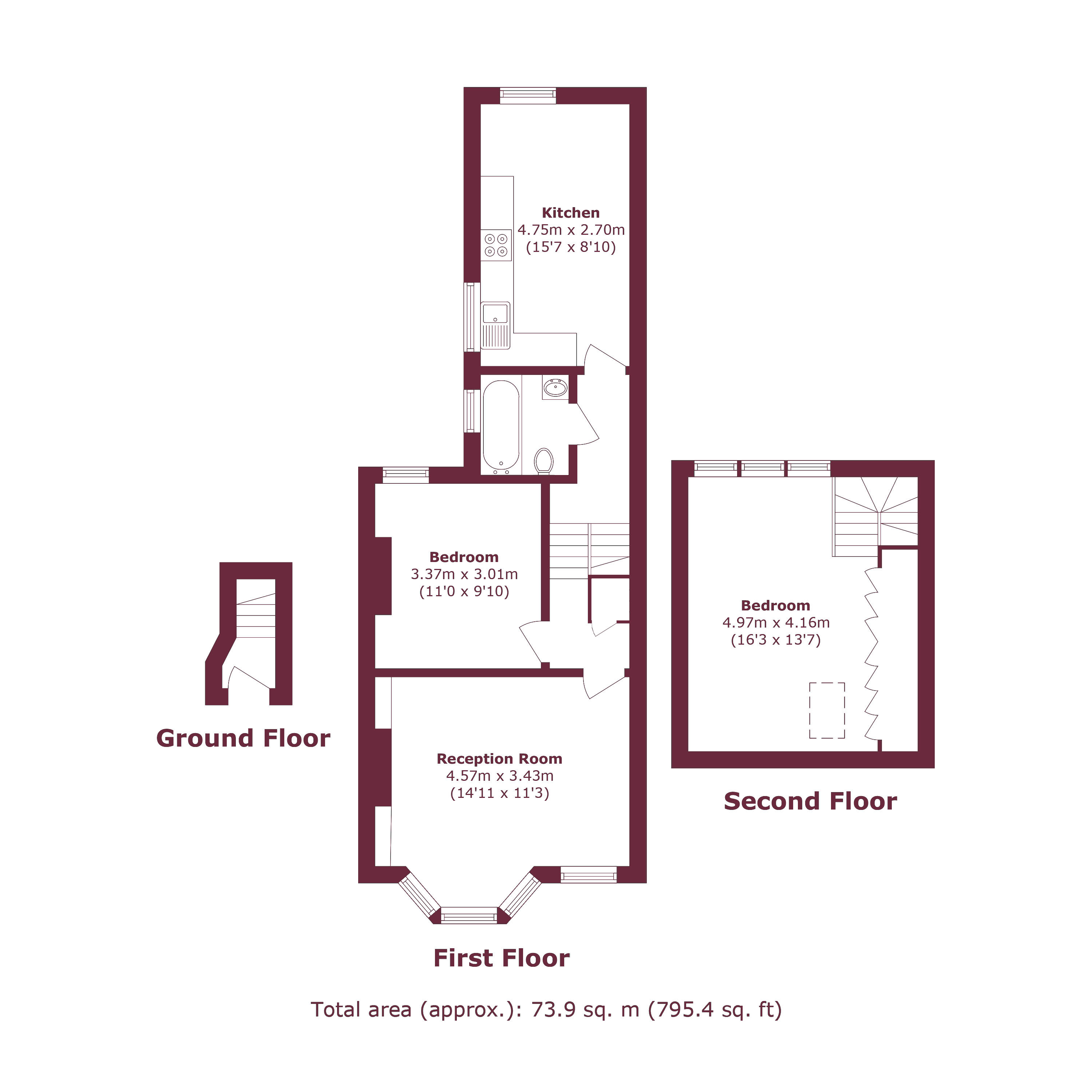 60b, Roding Road, London floorplan