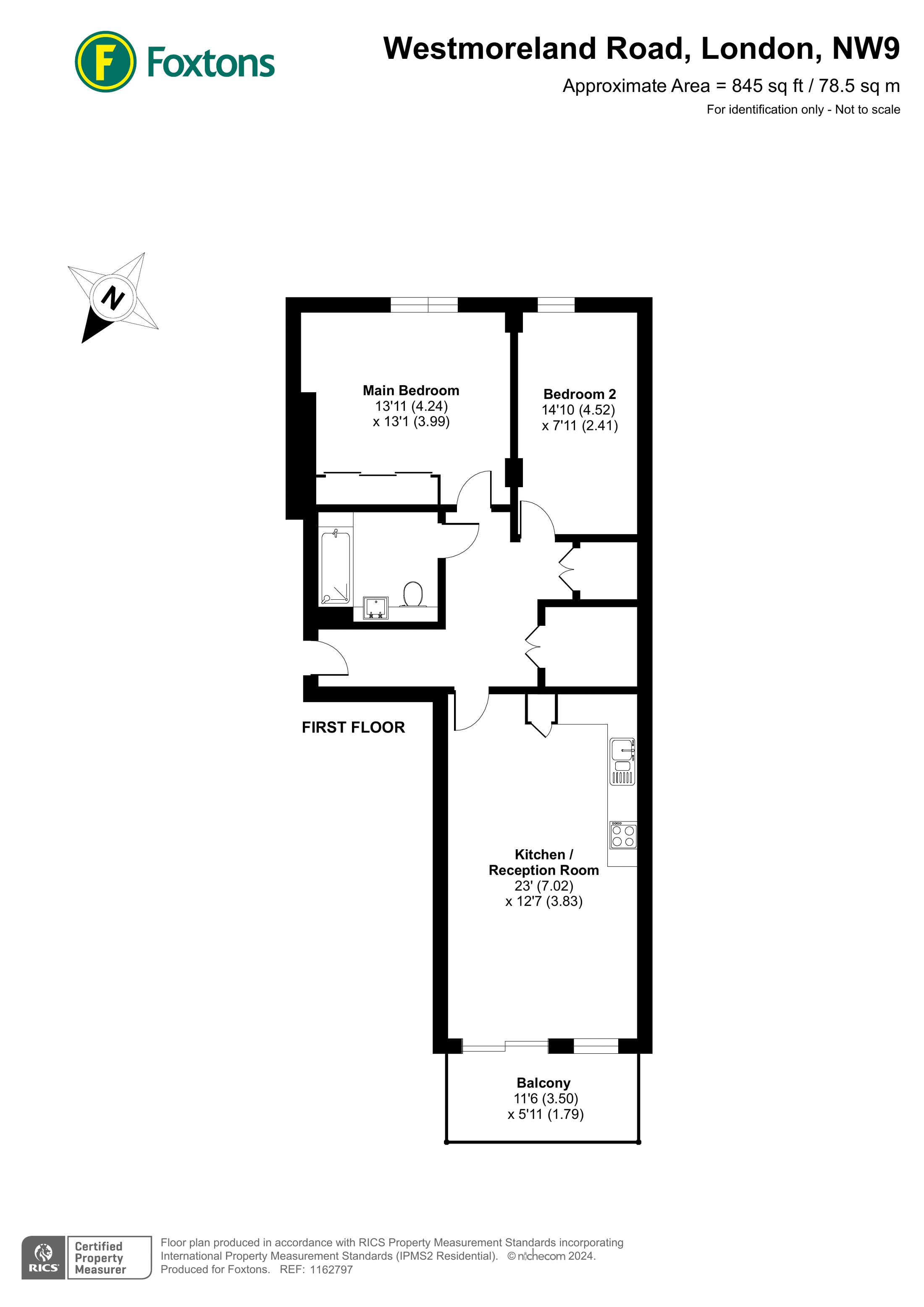 WESTMORELAND ROAD, NW9 9DR, Edgware floorplan