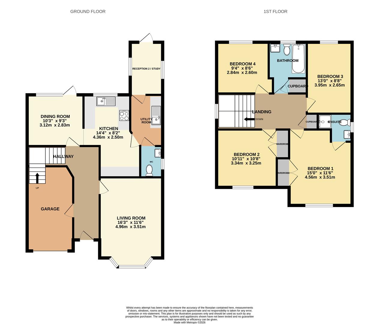 11, Woodward Way, Swadlincote floorplan