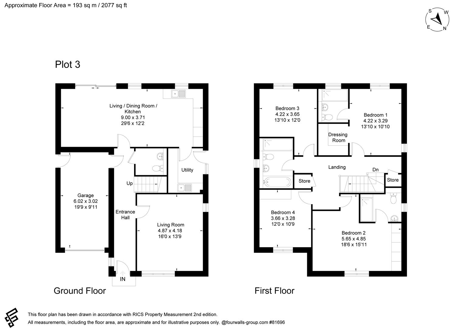 Martins Yard, Plot 3, Silver Street, Gastard floorplan