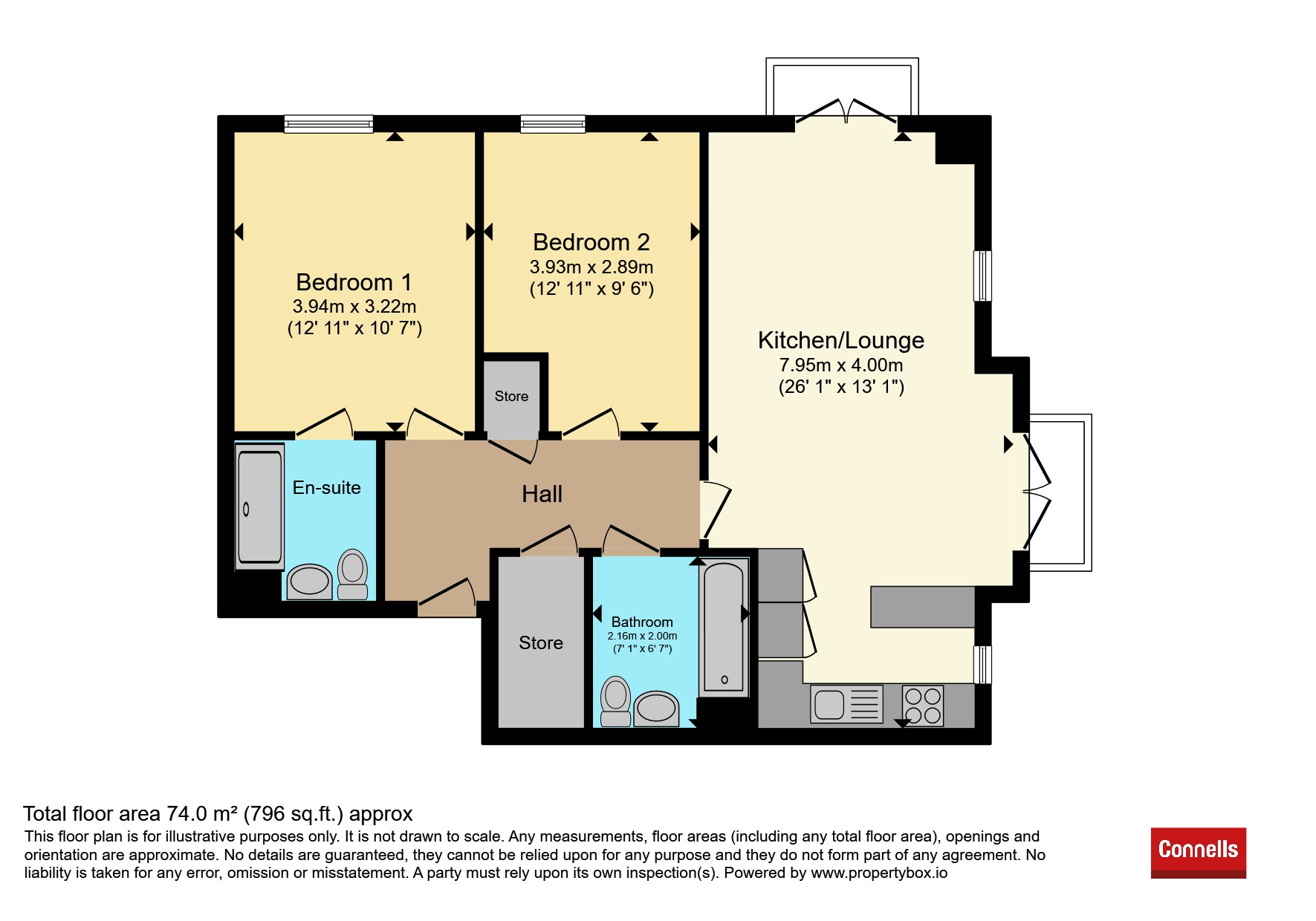 Flat 6, 2, Hilder Street, West Malling floorplan