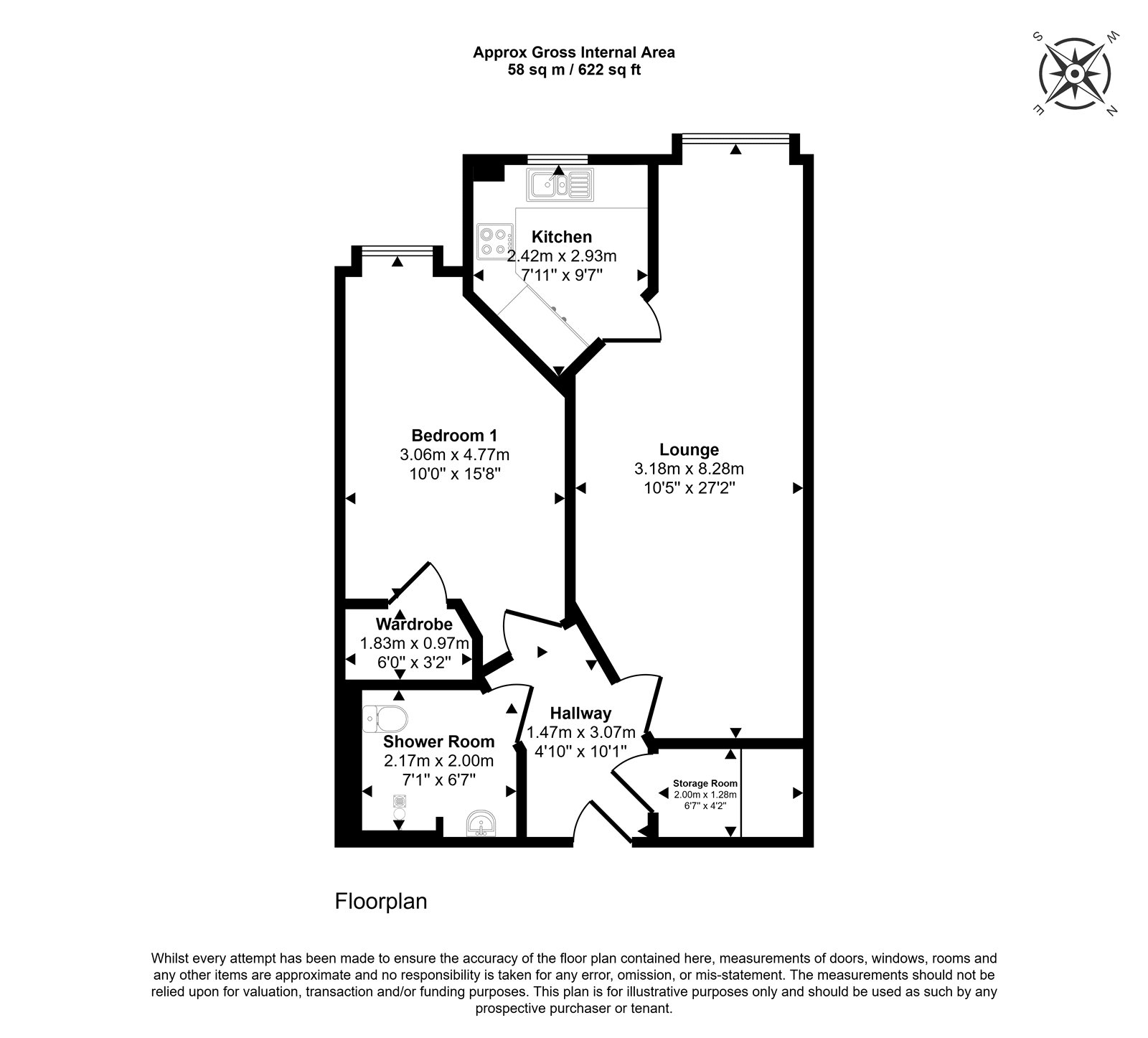 Flat 14, Thorneycroft,, Wood Road, West Midlands floorplan