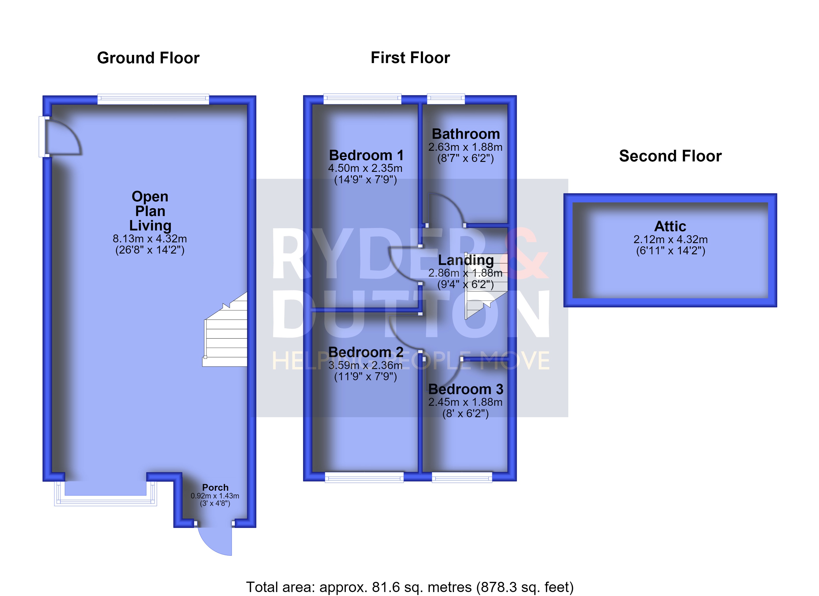 45, Caldecott Road, Manchester floorplan