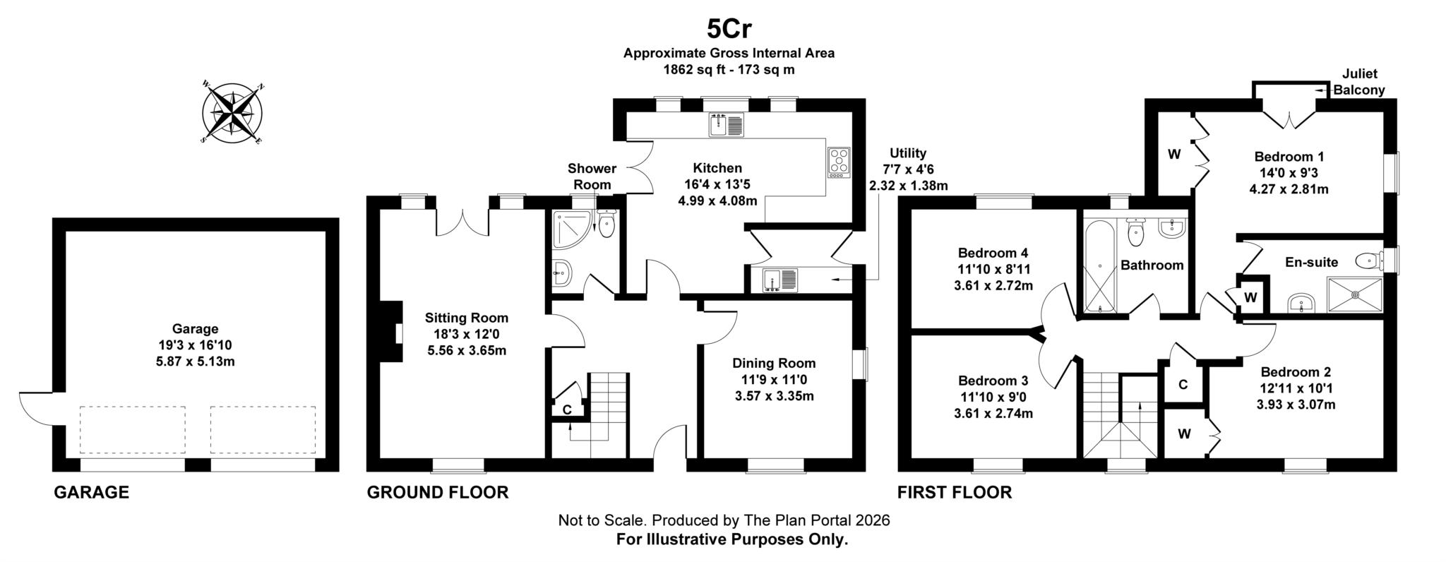 5, Cobham Road, Blandford Forum floorplan