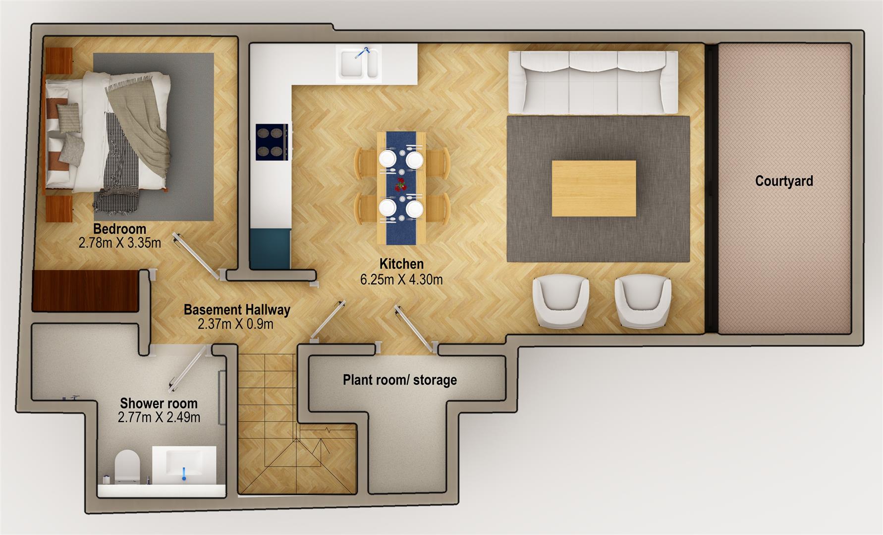 2a, Sutherland Grove, London floorplan